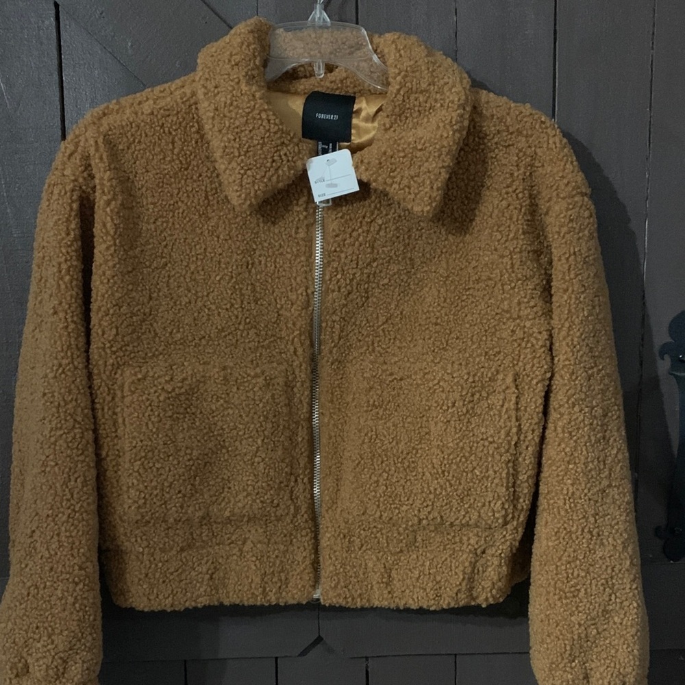 Forever 21 Brown Teddy Jacket